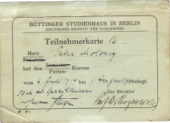 travel documents german course r